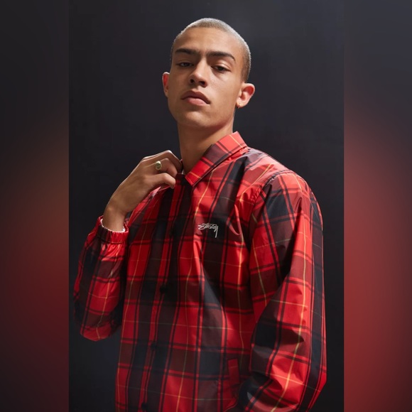 Stussy Cruize Coach Jacket Plaid - Picture 5 of 16